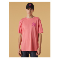 Růžové pánské oversize tričko New Era