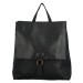 Stylový dámský koženkový kabelko-batoh Octavius, černý