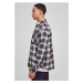 Urban Classics / Boxy Dark Checked Shirt grey/white