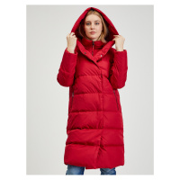 Červený dámský prošívaný kabát ORSAY - Dámské