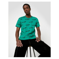 Koton Motto Printed T-Shirt Crew Neck Short Sleeve Cotton