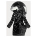 Černá dámská zimní bunda s kapucí (H-1105/01)