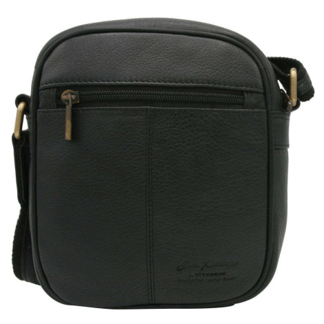 Pánské kabelky [DH] Kožená taška PTN 8023 NDM BLACK FPrice
