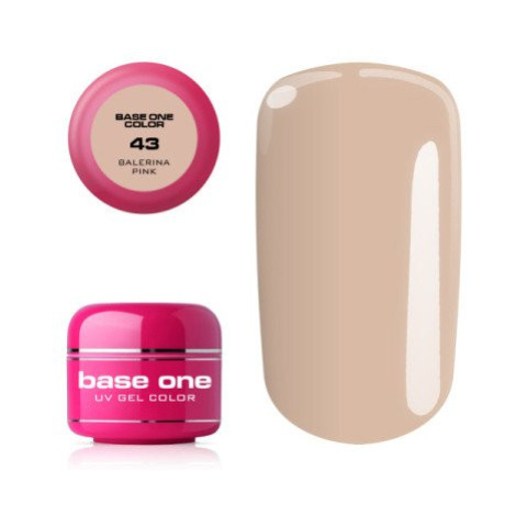 Base one farebný gél 43 Balerina Pink 5g Silcare