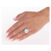 Stříbrný prsten s přírodním Larimarem