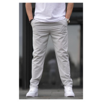 Madmext Gray Straight Cuff Men's Trousers 06530