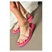 Fox Shoes P278804509 Women's Fuchsia Flip-Flops Daily Sandals