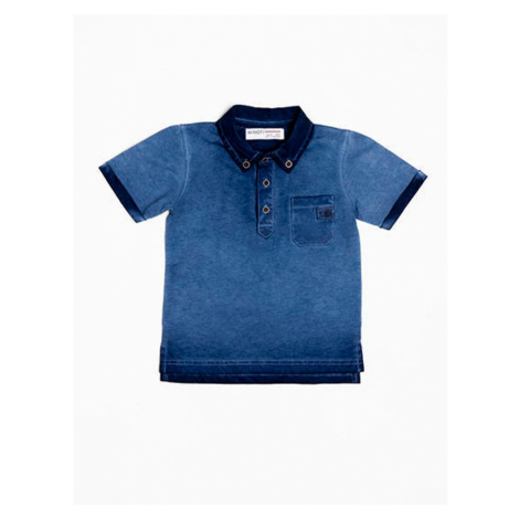 Tričko chlapecké POLO s krátkým rukávem, Minoti, heat 7, modrá