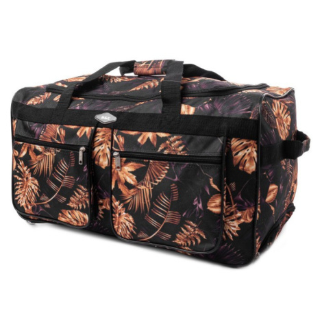 Rogal Béžovo-černá cestovní taška na kolečkách "Comfort" - XXL (108l)