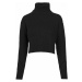 Svetr Urban Classics Ladies HiLo Turtleneck Sweater - black