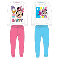 Minnie Mouse - licence Dívčí pyžamo - Minnie Mouse 52049146, bílá/ lososové kalhoty Barva: Bílá