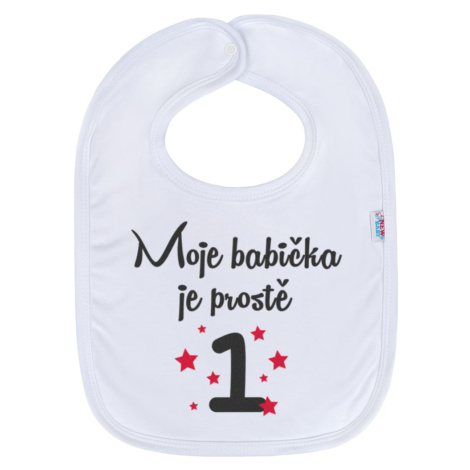 Kojenecký bavlněný bryndák New Baby Moje babička je prostě 1