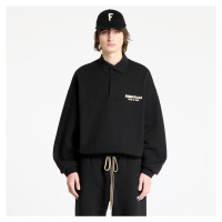 Mikina Fear Of God ESSENTIALS Fleece Polo Sweatshirt Black