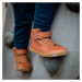 CRAVE WINFIELD Cognac | Dětské zimní zateplené barefoot boty