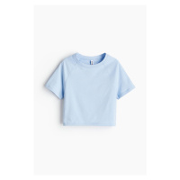 H & M - Cropped tričko - modrá