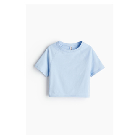H & M - Cropped tričko - modrá H&M