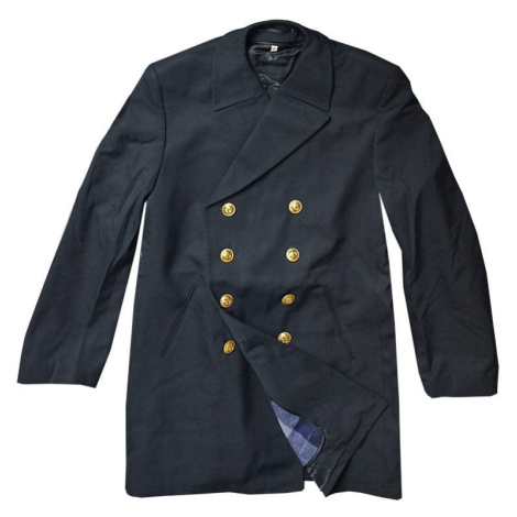Kabát NAVY BW Colani se zlatými knoflíky TMAVĚ MODRÝ