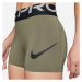 Nike PRO DRI-FIT GRAPHIC Dámské běžecké šortky, khaki, velikost