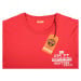 Pánské červené tričko Napapijri s drobným potiskem