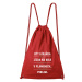 DOBRÝ TRIKO Bavlněný batoh s potiskem Být lékařka Barva: Červená