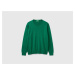 Benetton, Crew Neck Sweater In Lightweight Cotton Blend