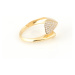 Dámský prsten ze žlutého zlata se zirkony PR0624F + DÁREK ZDARMA
