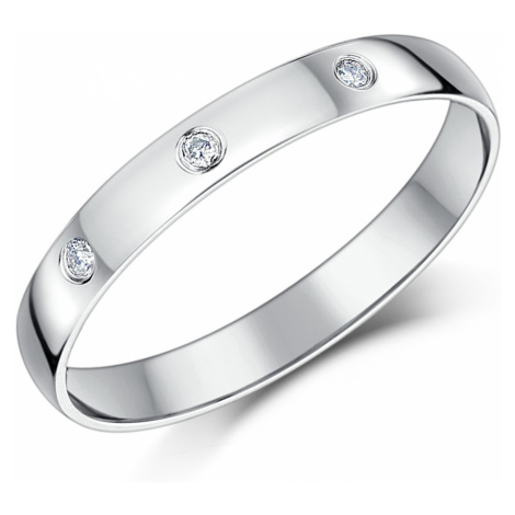 OLIVIE Stříbrný rhodiovaný prsten se zirkony 3771