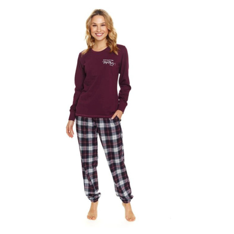 Dámské pyžamo Toget vínové dn-nightwear