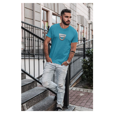 Pánské tričko s logem auta Dacia Barva: Tyrkysová