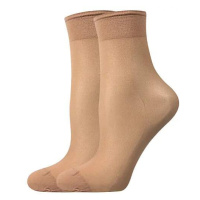 NYLON SOCKS 20 DEN punčochové ponožky Lady B - 12 párů Zlatá 12 párů