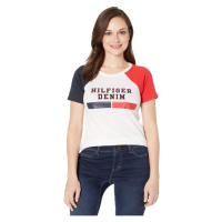 Tommy hilfiger dámské tričko s krátkým rukávem iconic logo mix m