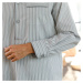 Pruhovaná pyžamová košile, bavlněný popelín