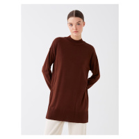 LC Waikiki Half Turtleneck Plain Long Sleeve Women's Knitwear Tunic