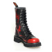 boty kožené unisex - - KMM - Red/Black-100