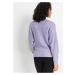Bonprix BODYFLIRT svetr s vázáním Barva: Fialová, Mezinárodní