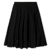 Dětská sukně Dkny černá barva, mini, áčková