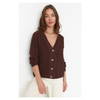 Trendyol Brown Knit Detailed Knitwear Cardigan