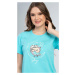 Vienetta Dámská noční košile s krátkým rukávem Sleep - světle lososová