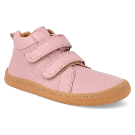 Barefoot kotníková obuv Froddo - BF High tops Pink růžová