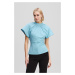 Tričko karl lagerfeld zip sleeve t-shirt still water