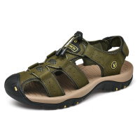 Trekové pánské sandály kožené páskové boty