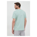Bavlněné tričko Selected Homme tyrkysová barva