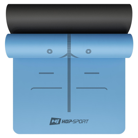 Podložka na jógu PU 0,5cm HS-P005GM modrá Hop-sport