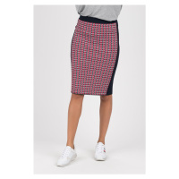 Tommy Hilfiger Skirt - VARENA PENCIL SKT dark blue-red-white