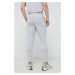 Kalhoty Calvin Klein Performance pánské, šedá barva, hladké