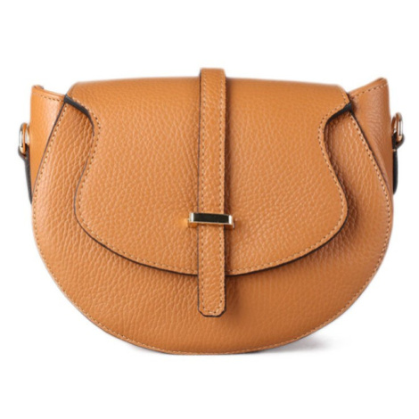 Malé dámské kožené kabelky crossbody Jersey camel