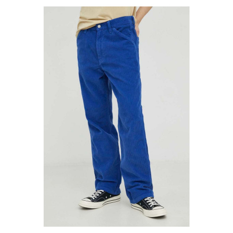 Manšestrové kalhoty Levi's pánské, modrá barva, ve střihu cargo Levi´s