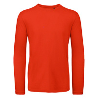 B&C Pánské tričko s dlouhým rukávem TM070 Fire Red