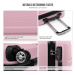 Konofactory Světle růžový odolný skořepinový cestovní kufr "Travelmania" - M (35l), L (65l), XL 