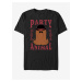 Černé unisex tričko ZOOT.Fan MGM It Party Animal